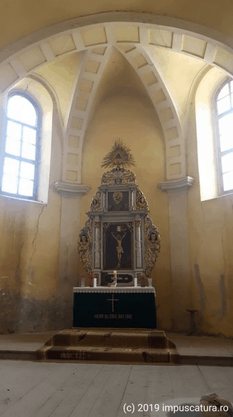 Der Altarraum der Kirchenburg in Hamba (Hahnbach)