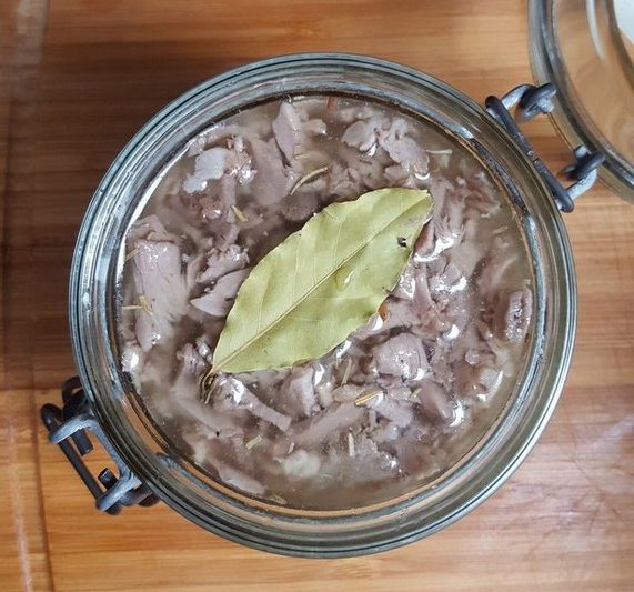 Rillette fertig abgefüllt