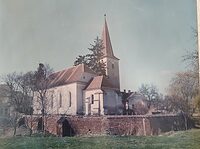 Aufnahme der Kirchenburg in Jidvei (dt. Seiden) um ca. 1997